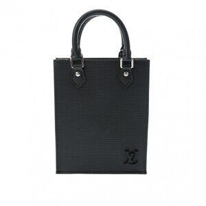 Louis Vuitton Epi Sac Plat Noir Black Leather Handbag